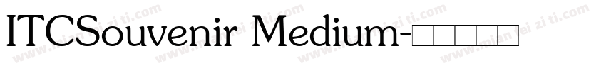 ITCSouvenir Medium字体转换